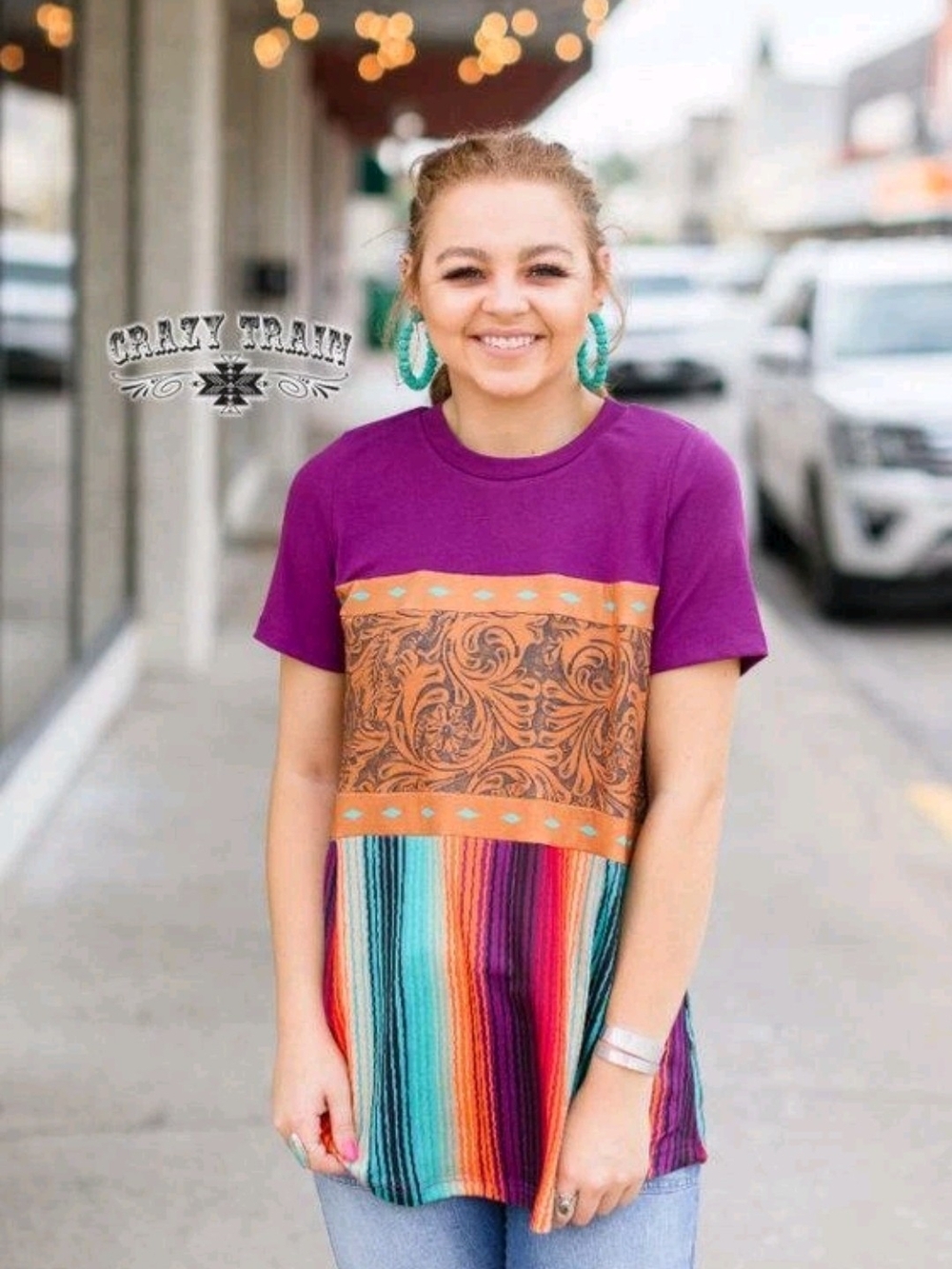 Crazy Train Rodeo Royalty Tee NWT